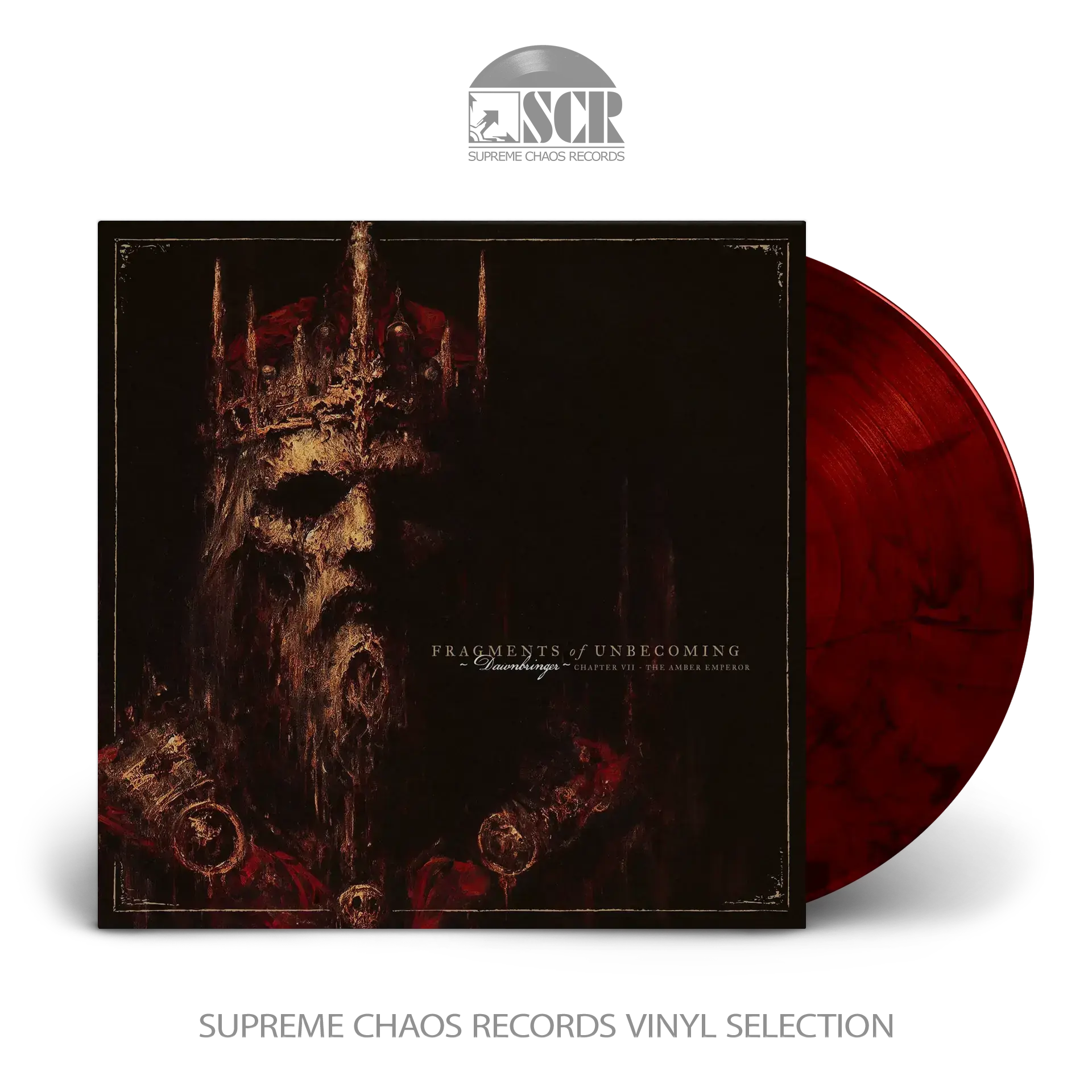 FRAGMENTS OF UNBECOMING - Dawnbringer · RED/BLACK LP+7" (Melodic Death Metal Vinyl)