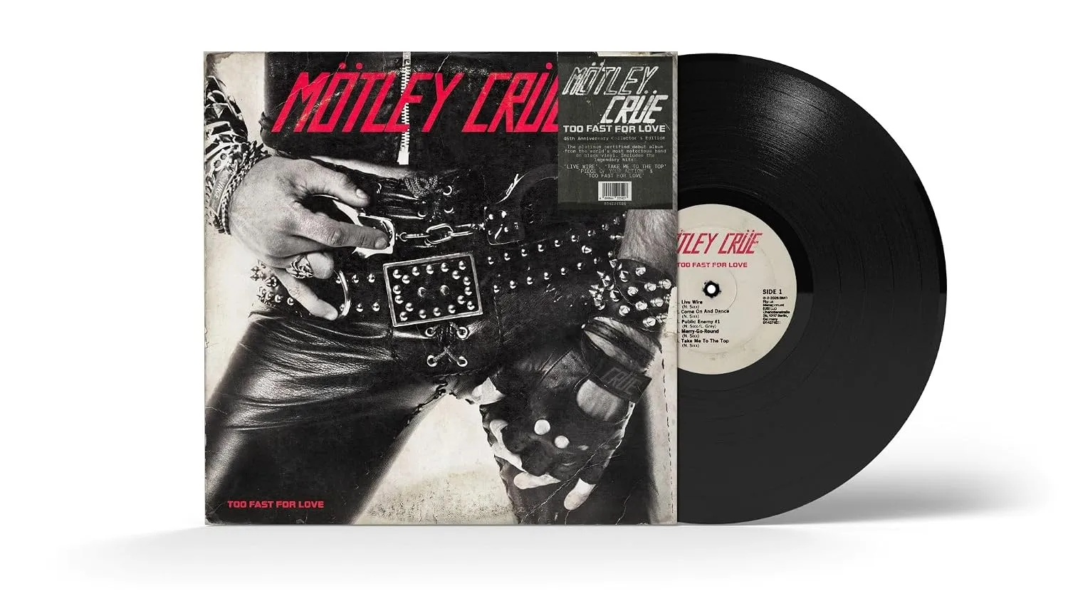 MÖTLEY CRÜE · Too Fast For Love (45th Anniversary) | BLACK LP (Hard Rock Vinyl) · Picture 2
