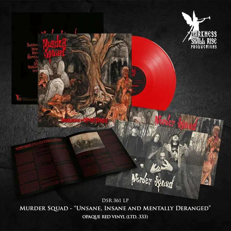 MURDER SQUAD · Unsane, Insane and Mentally Deranged | RED LP (Death Metal Vinyl) · Picture 2