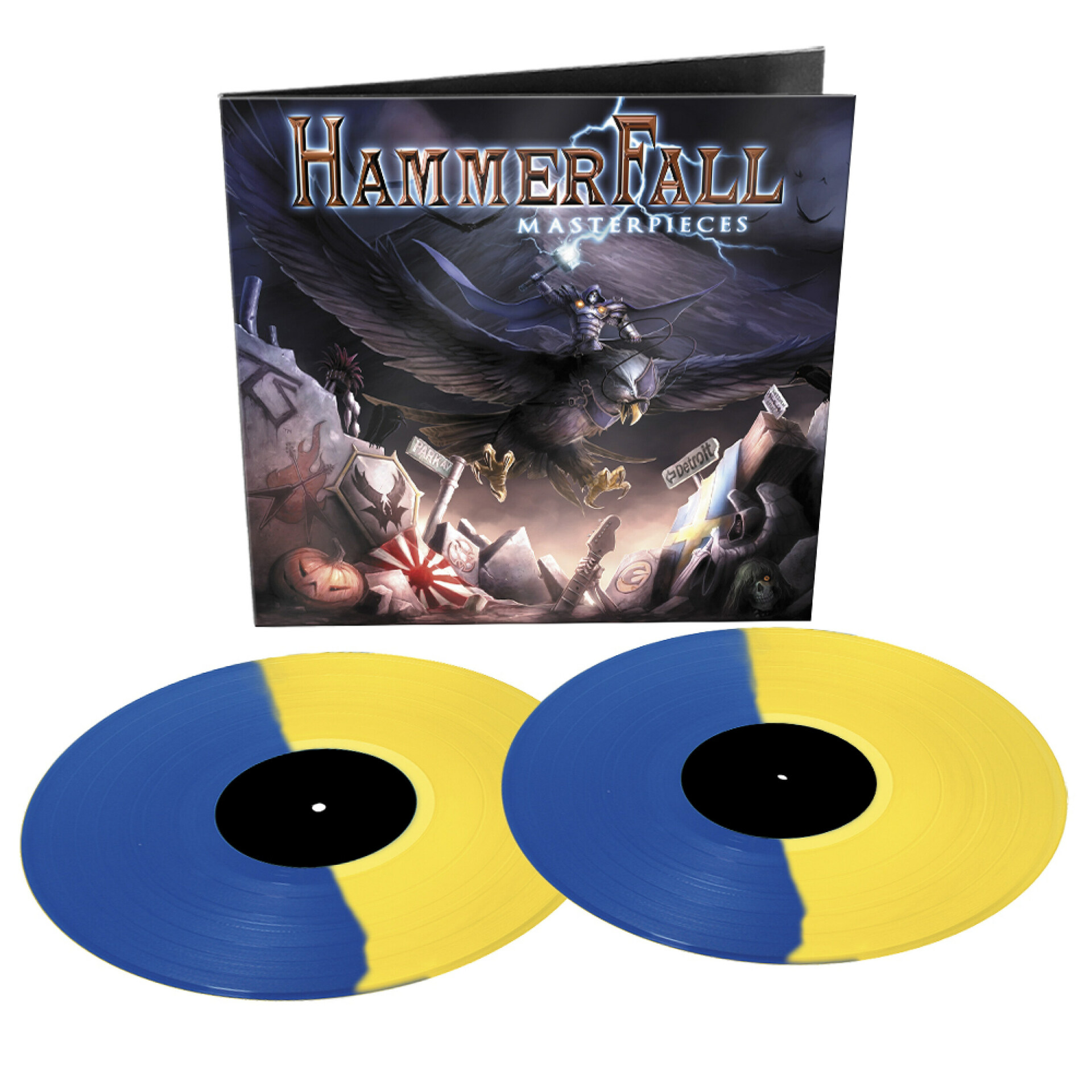 HAMMERFALL - Masterpieces [YELLOW/BLUE DLP]