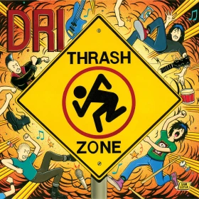 D.R.I. · Thrash Zone | ORANGE/YELLOW/WHITE SPLATTER LP (Thrash Metal Vinyl) · Picture 2