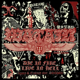 WATAIN · Die In Fire - Live In Hell | YELLOW/RED DLP (Black Metal Vinyl) · Picture 1