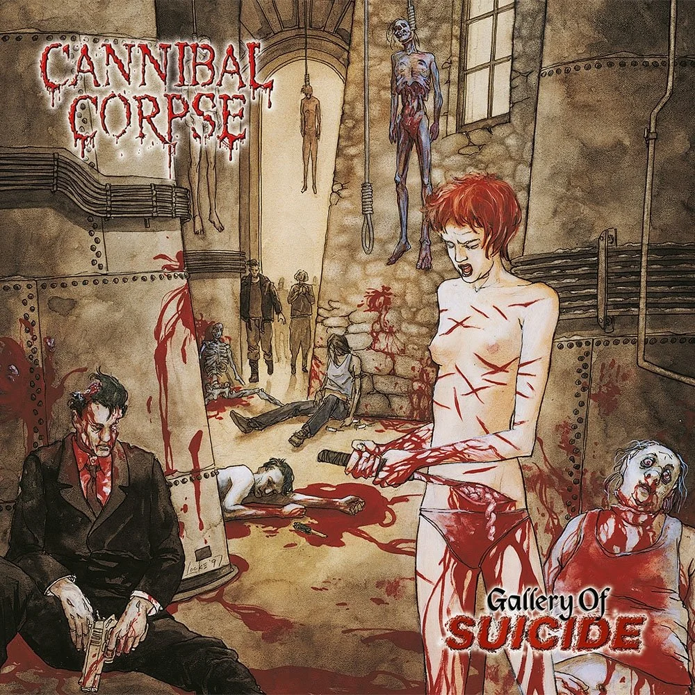 CANNIBAL CORPSE · Gallery Of Suicide | WHITE LP (Death Metal Vinyl) · Picture 1