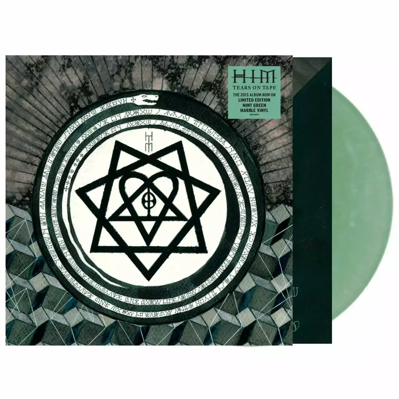 HIM · Tears On Tape | MINT GREEN MARBLED LP (Gothic Rock Vinyl)