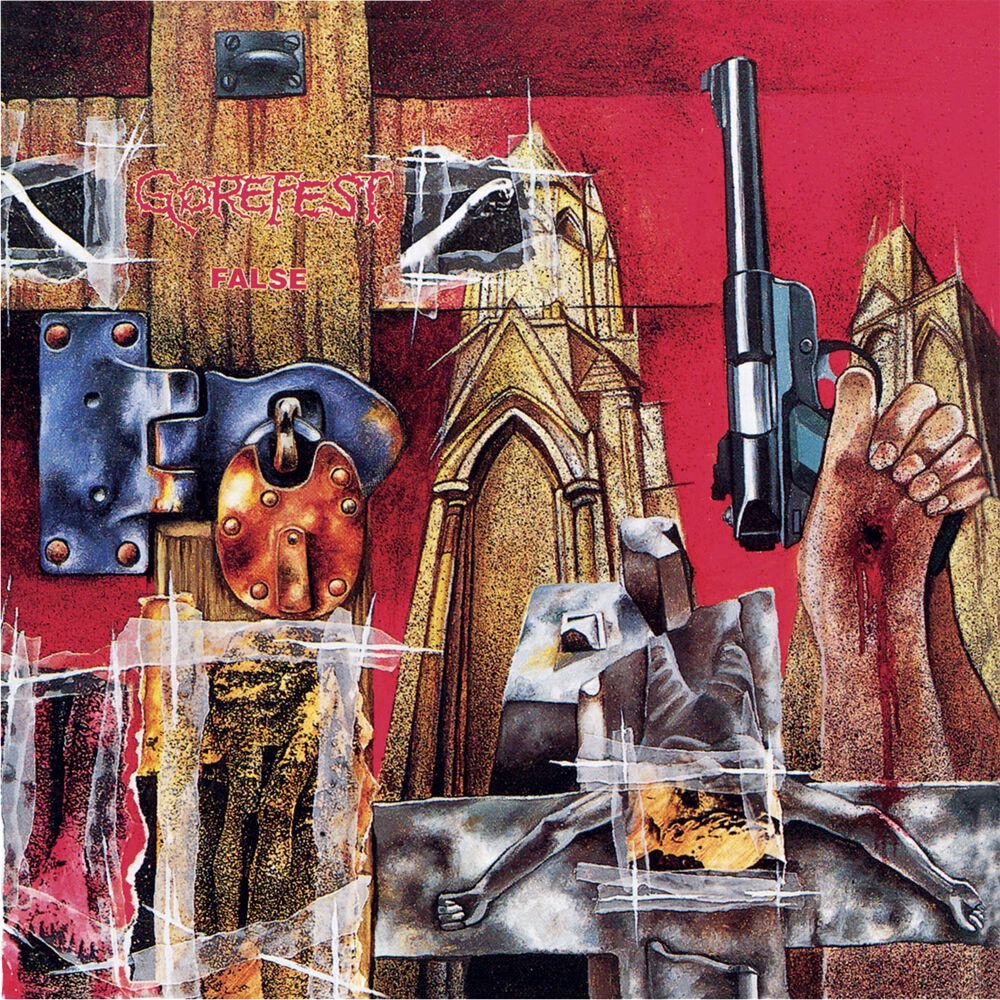 GOREFEST · False | CLEAR/RED/WHITE LP (Death Metal Vinyl) · Picture 1