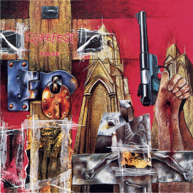 GOREFEST · False | CLEAR/RED/WHITE LP (Death Metal Vinyl) · Picture 1