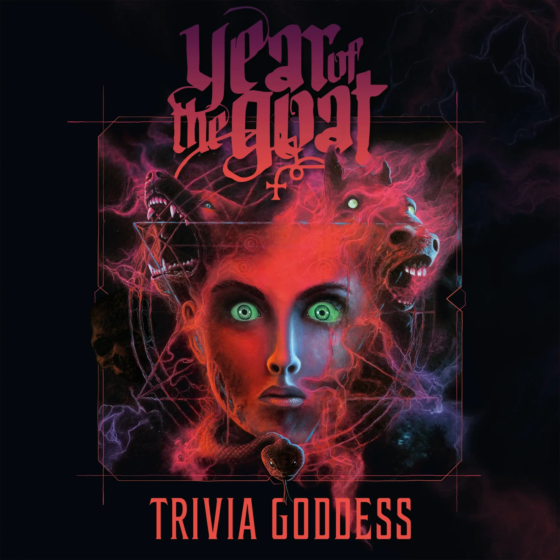 YEAR OF THE GOAT · Trivia Goddess | RED 2LP (Hard Rock Vinyl) · Picture 1