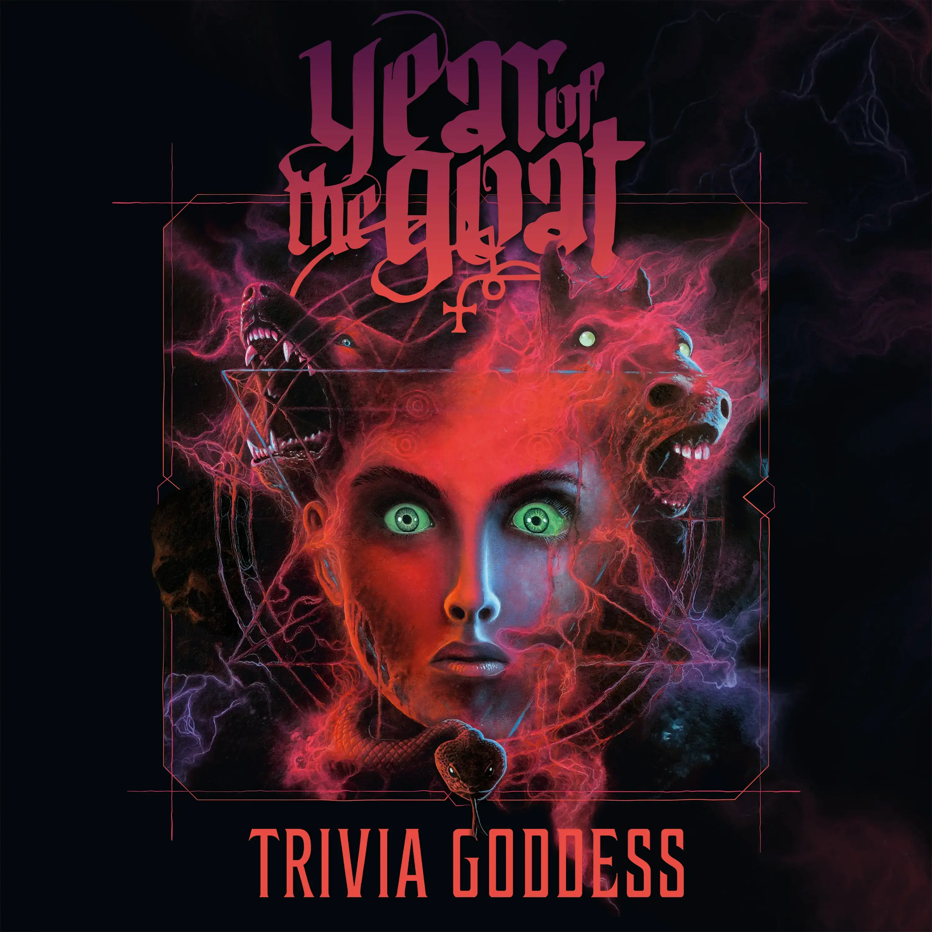 YEAR OF THE GOAT · Trivia Goddess | RED 2LP (Hard Rock Vinyl) · Picture 1