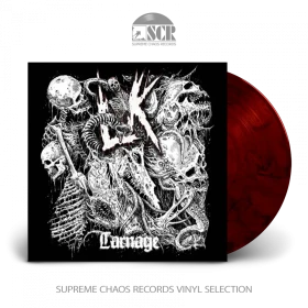 LIK · Carnage | RED/BLACK LP (Death Metal Vinyl)