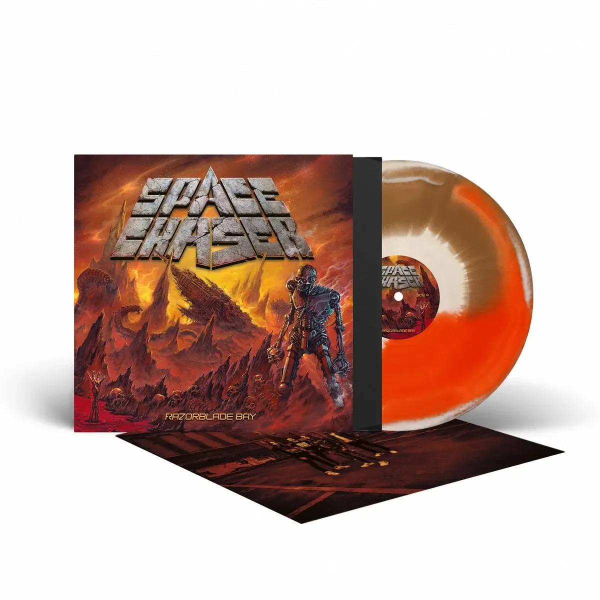 SPACE CHASER · Razorblade Bay | TRICOLOUR LP (Thrash Metal Vinyl)
