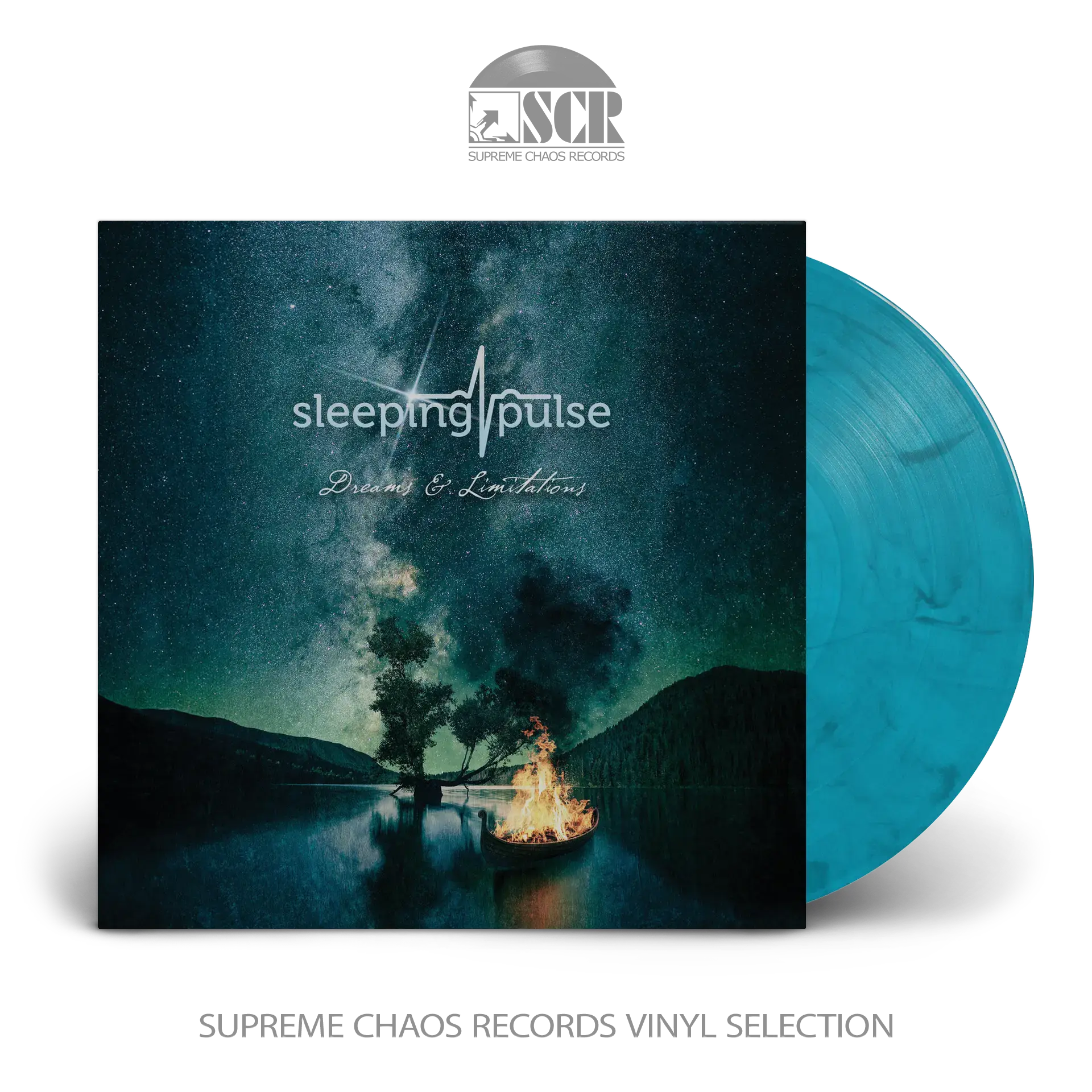 SLEEPING PULSE · Dreams & Limitations | SEABLUE SMOKE MARBLED LP (Progressive Rock/Doom Rock Vinyl)