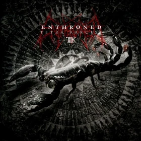 ENTHRONED · Tetra Karcist | WHITE LP (Black Metal Vinyl) · Picture 1