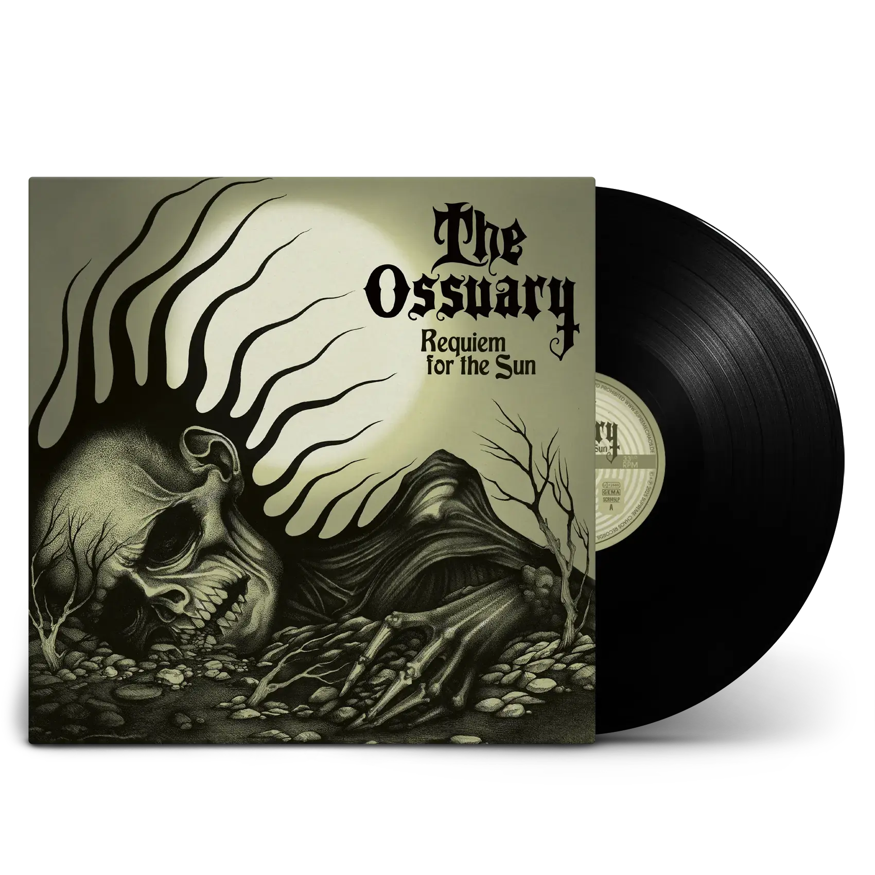 THE OSSUARY · Requiem For The Sun | BLACK LP (Doom Metal/Doom Rock/Occult Rock Vinyl)