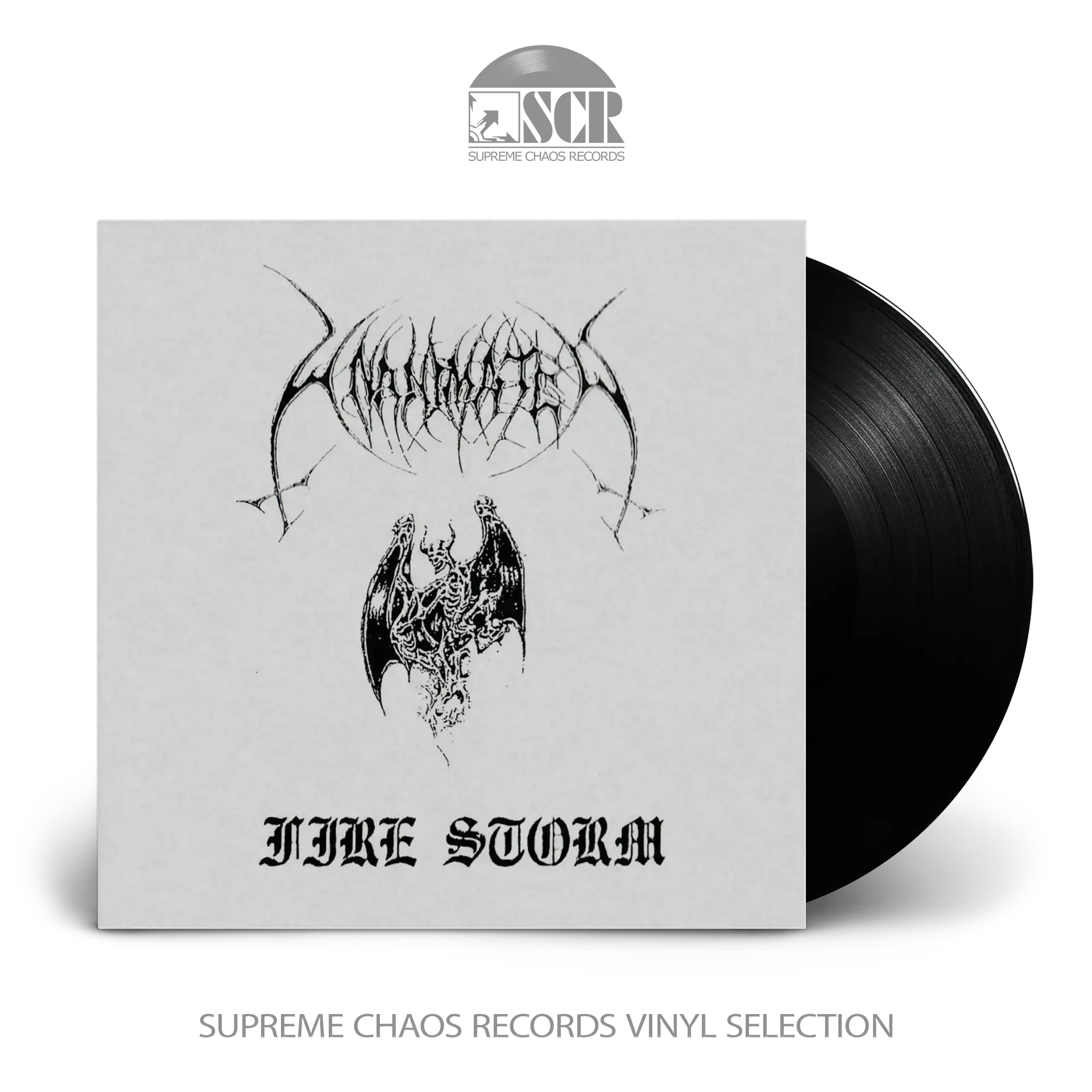 UNANIMATED · Fire Storm | BLACK LP (Death Metal Vinyl)