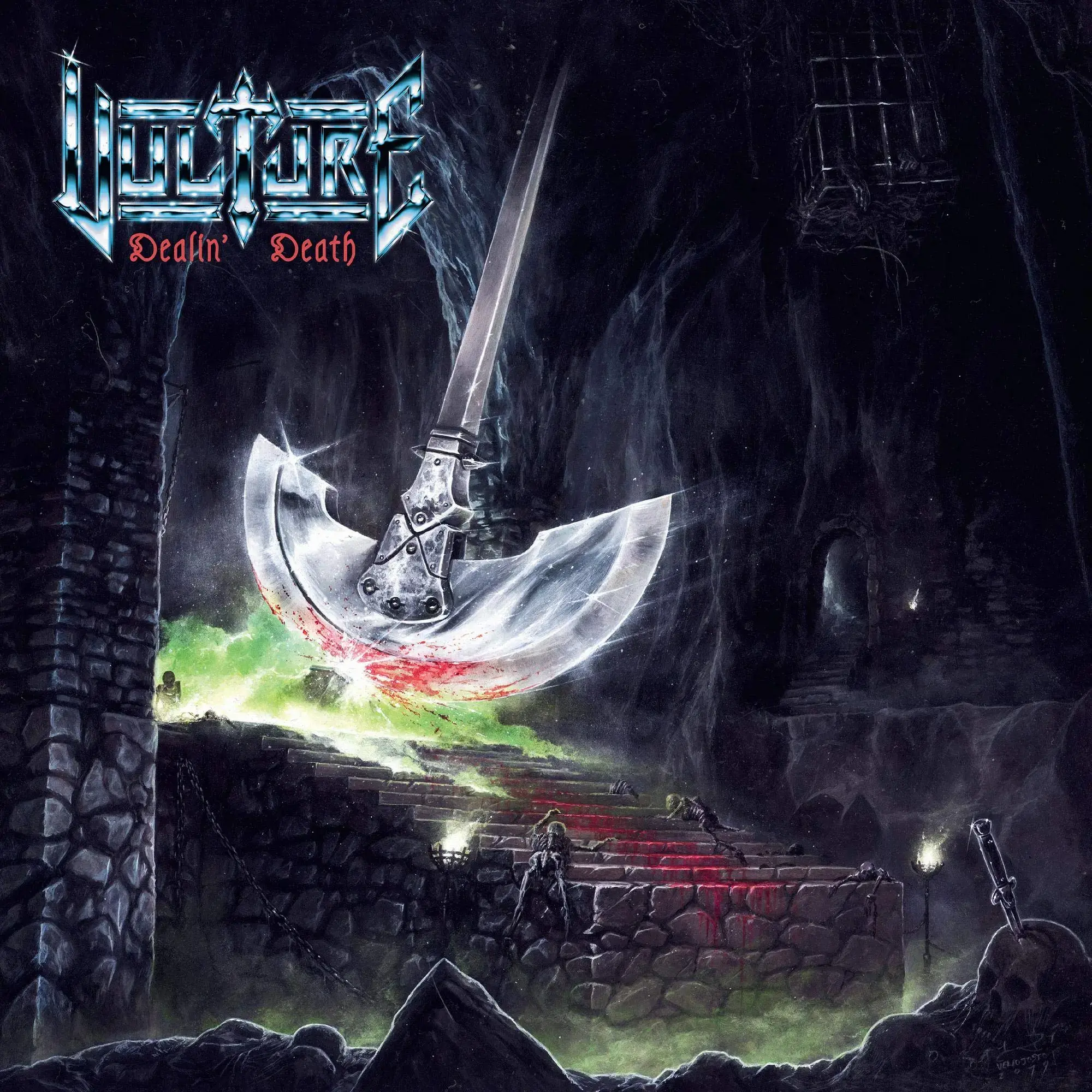 VULTURE · Dealin' Death | BLACK LP (Heavy Metal Vinyl) · Picture 1