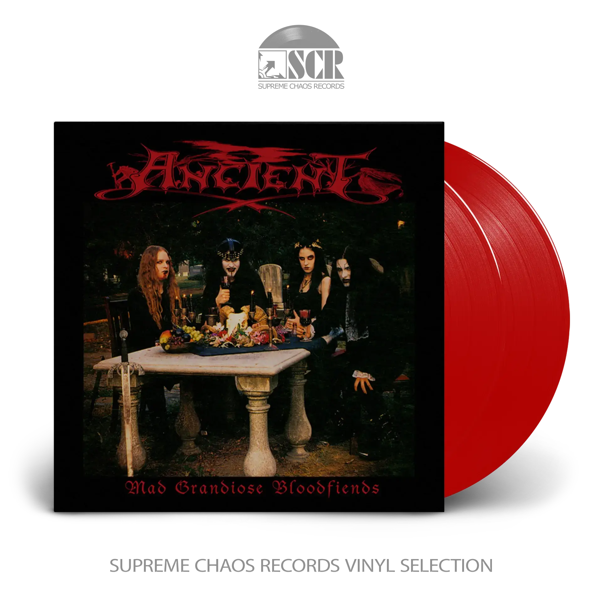 ANCIENT · Mad Grandiose Bloodfiends | RED 2LP (Black Metal Vinyl)