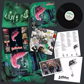 DESTRUCTION · Cracked Brain | OLIVE/BLUE/WHITE SPLATTER LP (Thrash Metal Vinyl) · Picture 2