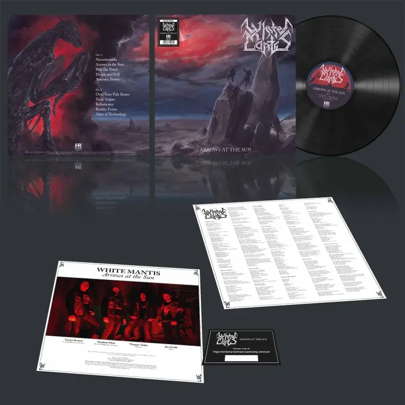 WHITE MANTIS · Arrows at the Sun | BLACK LP (Thrash Metal Vinyl) · Picture 3