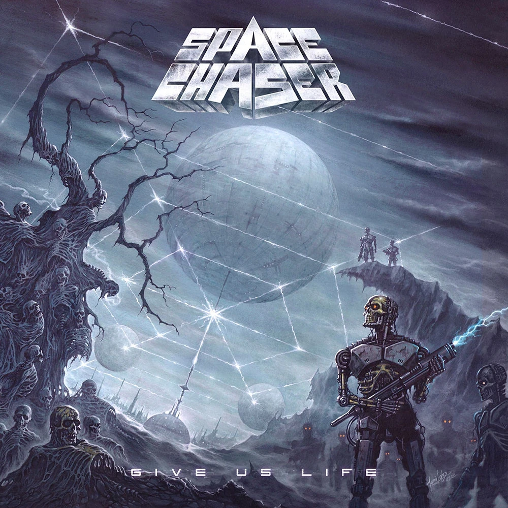 SPACE CHASER · Give Us Life | LEAF GREEN LP (Thrash Metal Vinyl) · Picture 1