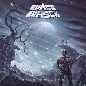 SPACE CHASER · Give Us Life | LEAF GREEN LP (Thrash Metal Vinyl) · Picture 1