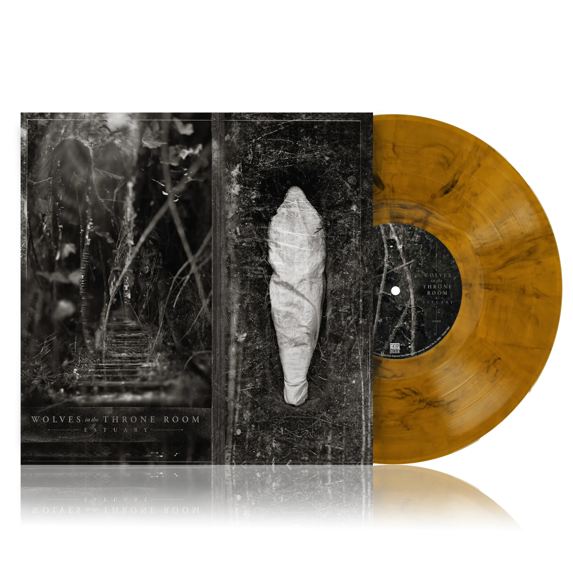 WOLVES IN THE THRONE ROOM · Estuary | ORANGE/BLACK LP (Black Metal Vinyl) · Picture 2