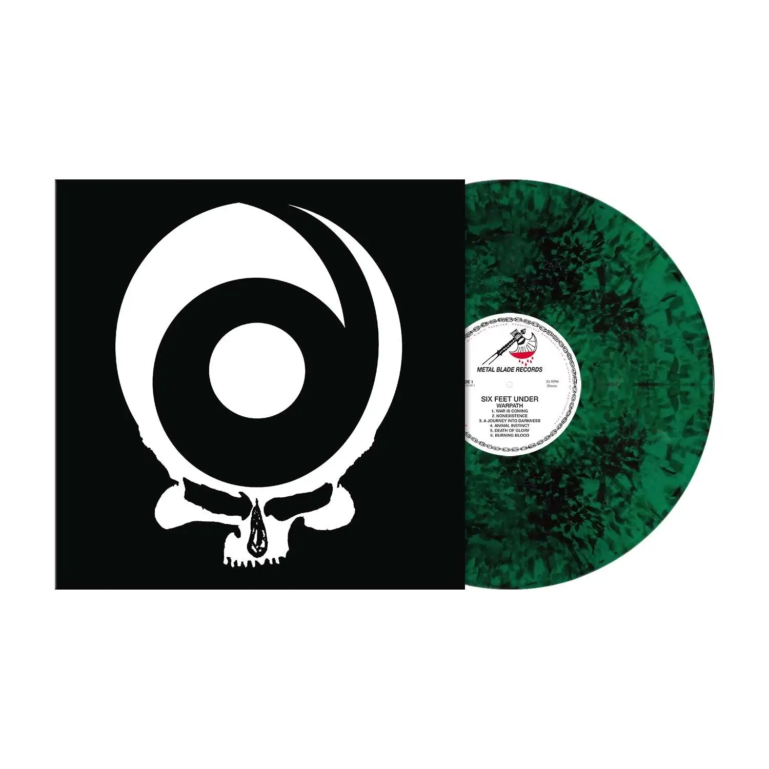 SIX FEET UNDER · Warpath | GREEN BLACK MARBLED LP (Death Metal Vinyl)