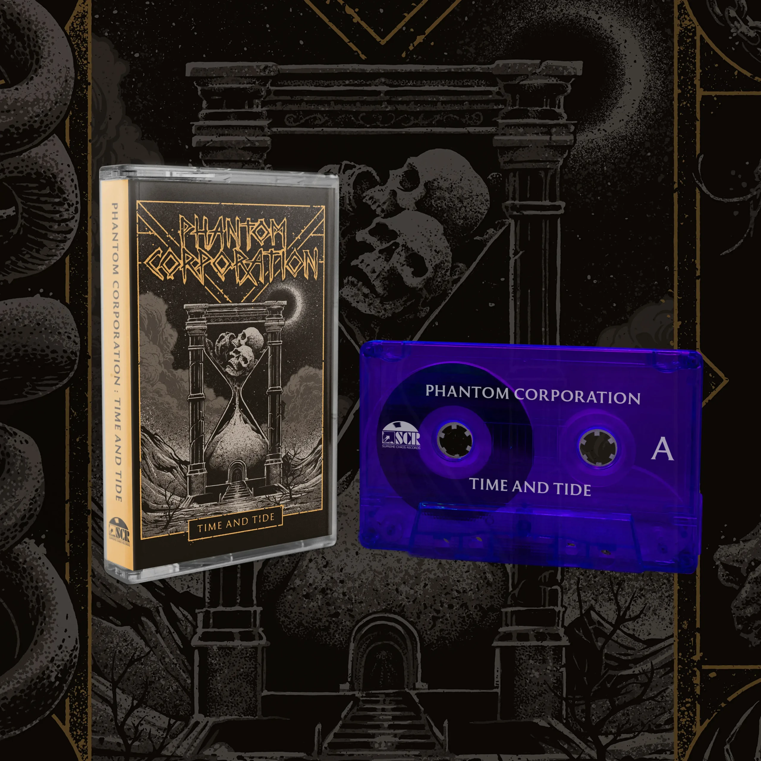 PHANTOM CORPORATION - Time And Tide · TRANSPARENT PURPLE TAPE (Thrash Metal/D-Beat/Death Metal Vinyl) · Picture 2