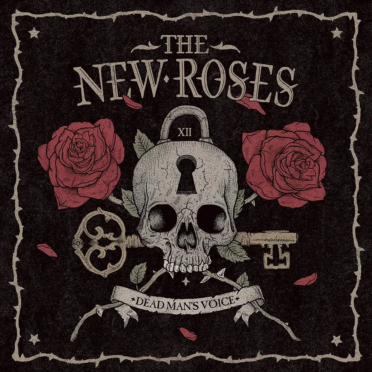 THE NEW ROSES · Dead Man's Voice | BLACK LP (Hard Rock Vinyl) · Picture 1