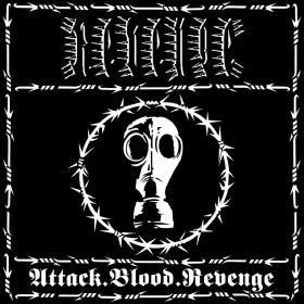 REVENGE · Attack.Blood.Revenge | WHITE/BLACK LP (Black Metal Vinyl) · Picture 1