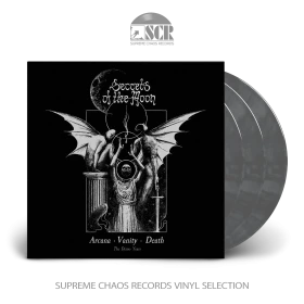SECRETS OF THE MOON · Arcana Vanity Death (The Demos Years) | GREY/BLACK 3LP (Black Metal Vinyl)