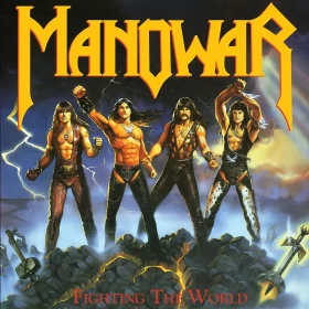 MANOWAR · Fighting the World | SILVER LP (Heavy Metal Vinyl) · Picture 1