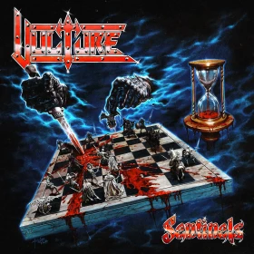 VULTURE · Sentinels | BRIGHT RED/WHITE MARBLED LP (Heavy Metal Vinyl) · Picture 1