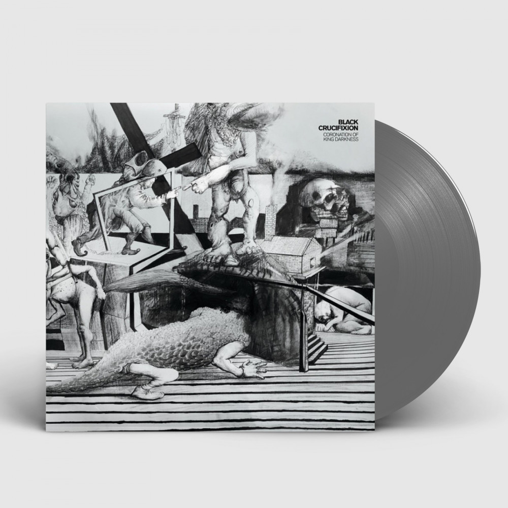 BLACK CRUCIFIXION · Coronation Of King Darkness [GREY] | LP (Black Metal Vinyl)