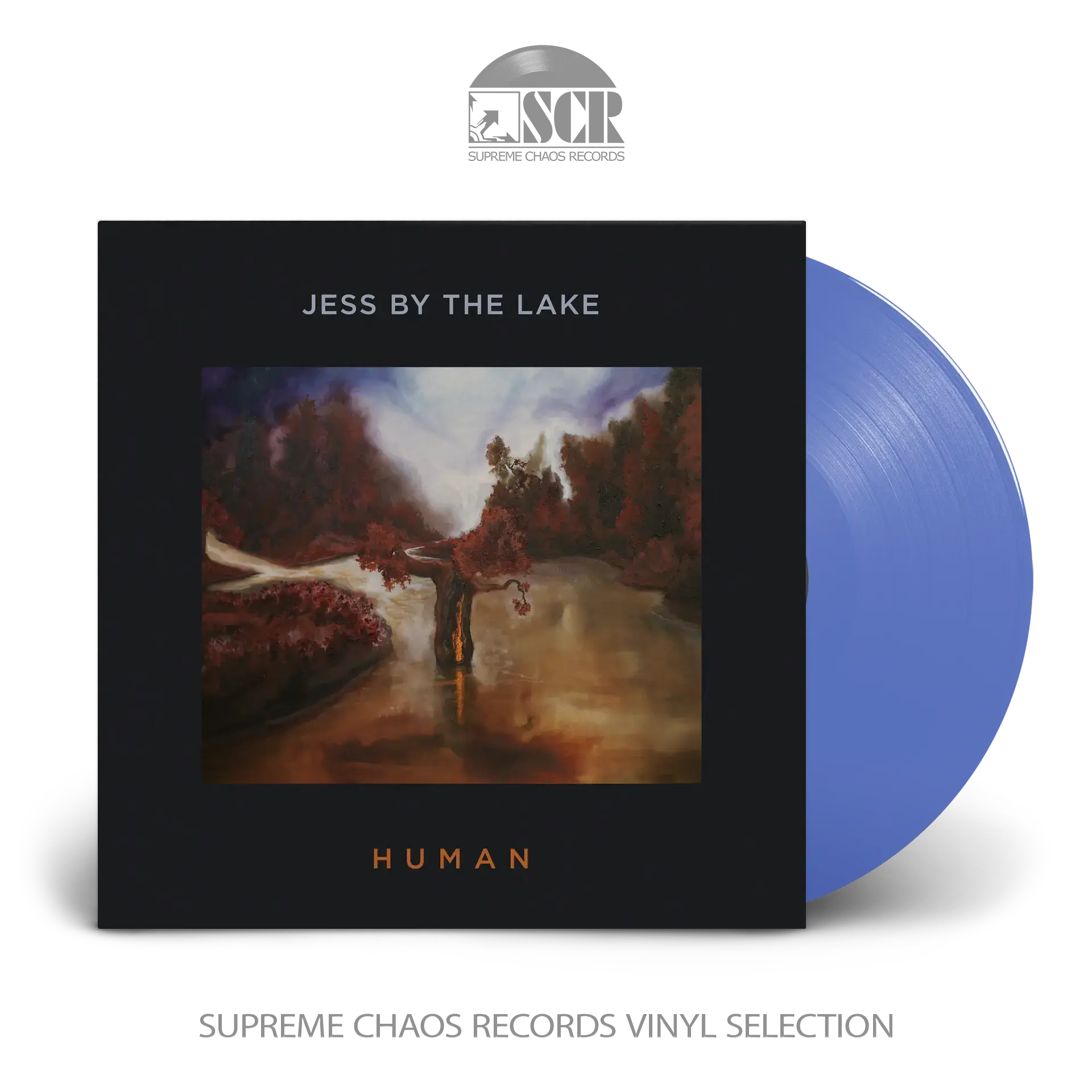 HUMAN · Jess By The Lake | TRANSPARENT BLUE LP (Psychedelic Rock Vinyl)