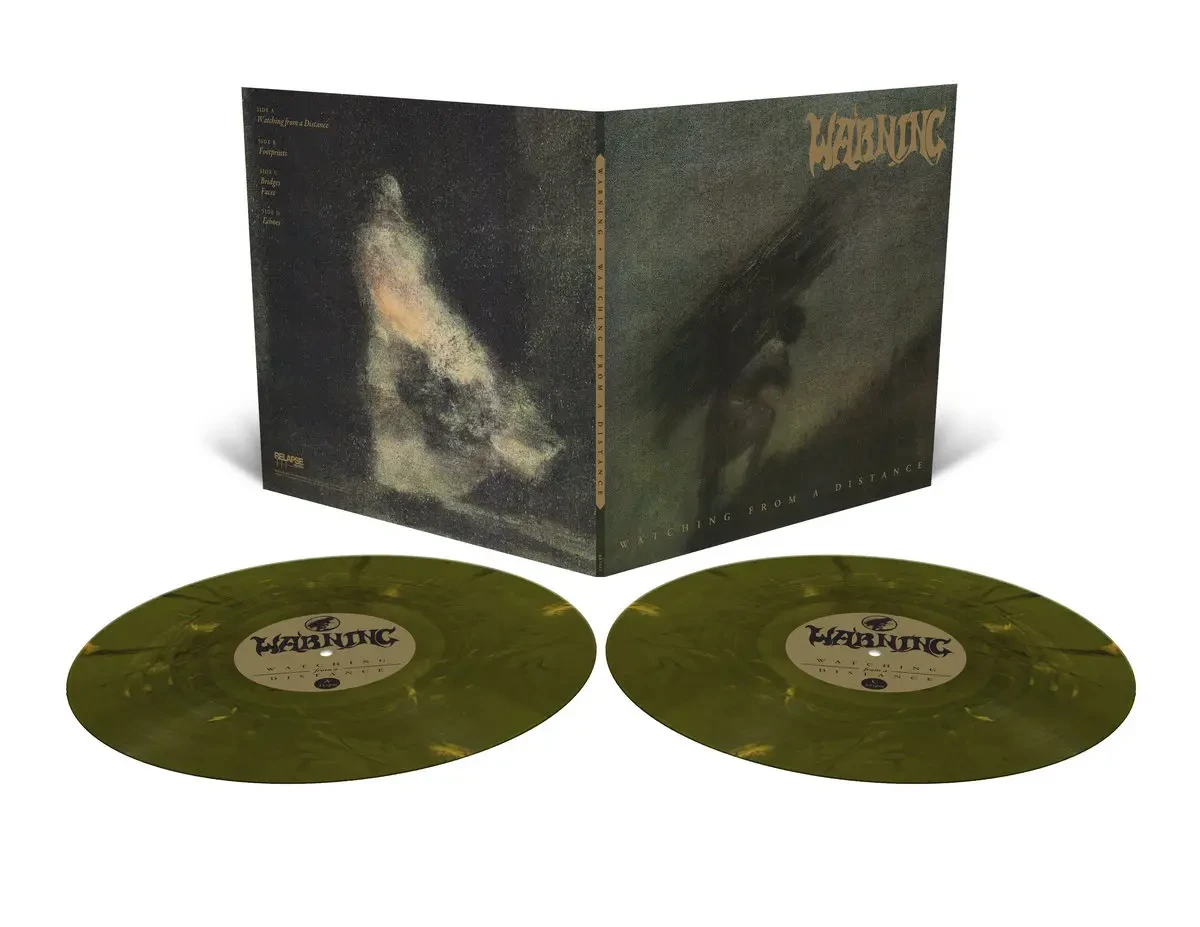 WARNING · Watching From A Distance | BROWN/BLACK 2LP (Doom Metal/Heavy Metal Vinyl) · Picture 3