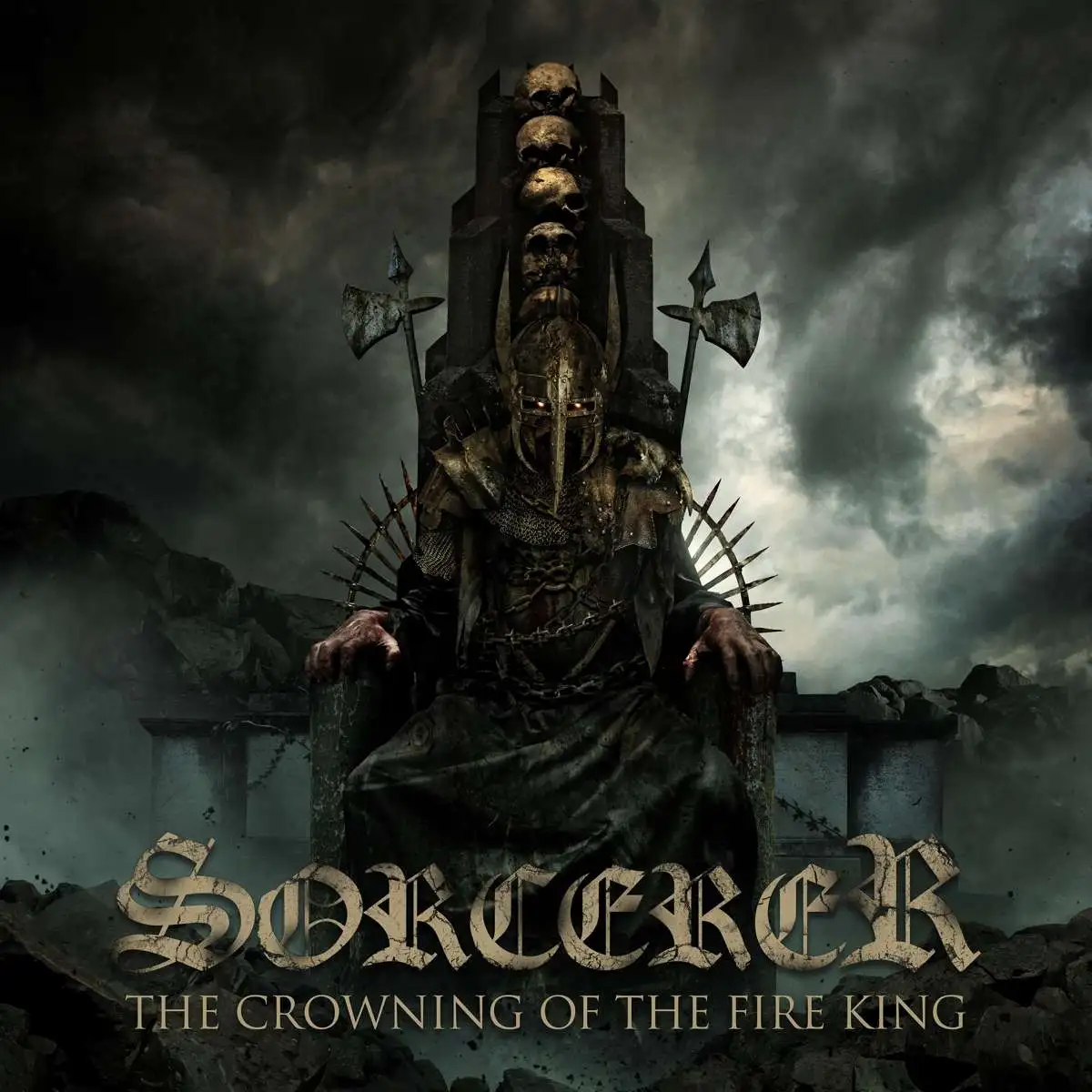 SORCERER · The Crowning Of The Fire King | BLACK 2LP (Heavy Metal/Doom Metal Vinyl) · Picture 1