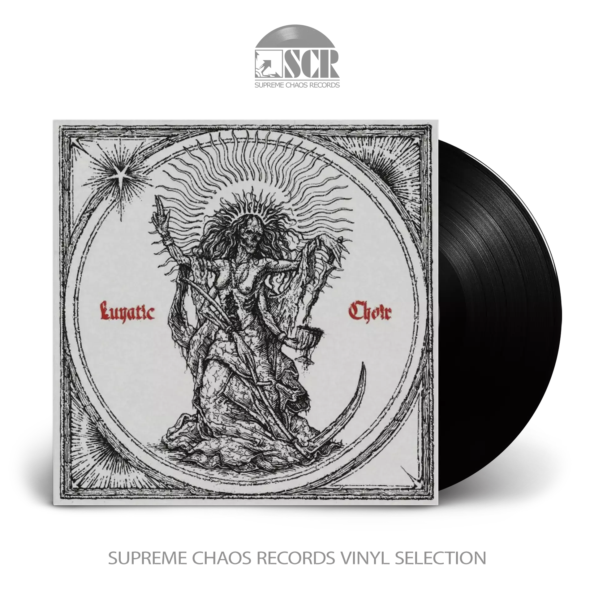 NIGHT SHALL DRAPE US · Lunatic Choir | BLACK LP (Black Metal Vinyl)
