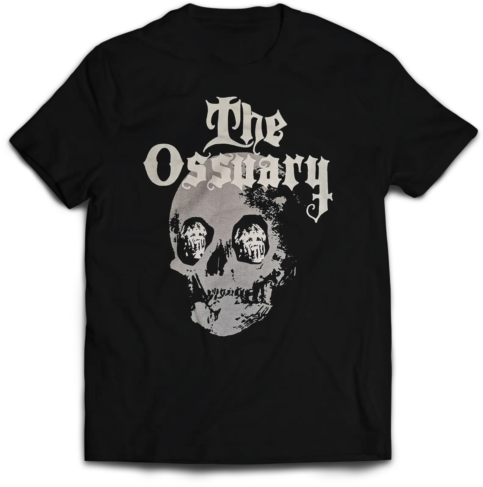 THE OSSUARY · Faces Skull | T-SHIRT (Doom Metal/Heavy Metal/Psychedelic Rock Clothes)
