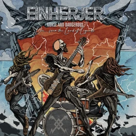 EINHERJER · Norse And Dangerous (Live...From The Land Of Legends) | CLEAR/BLUE MARBLED 2LP (Viking Metal Vinyl) · Picture 1