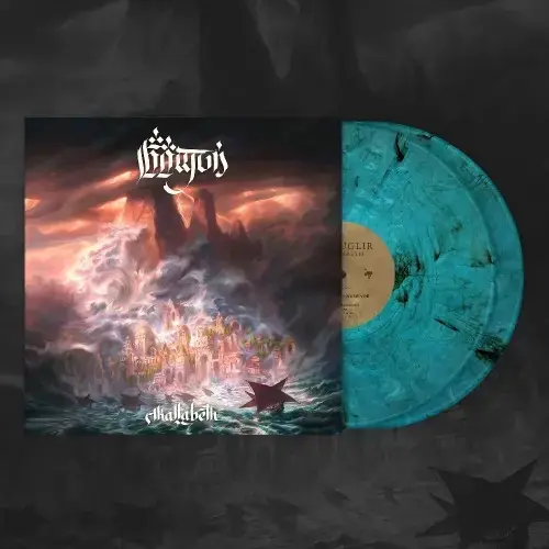 ANFAUGLIR · Akallabêth | TRANSPARENT BLUE/BLACK 2LP (Black Metal Vinyl) · Picture 2