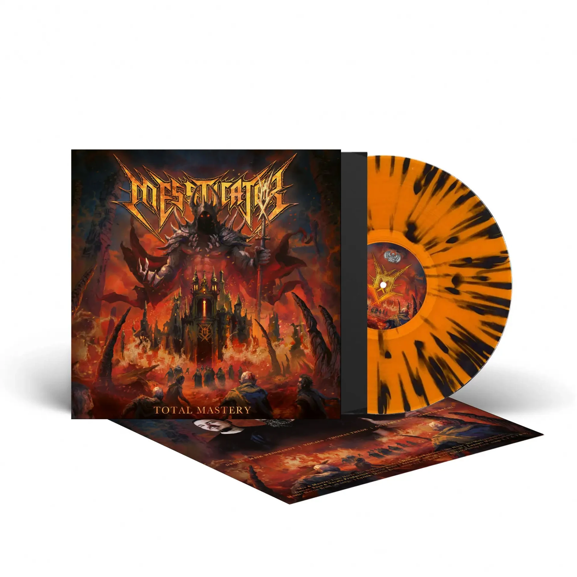 MESSTICATOR · Total Mastery | ORANGE/BLACK SPLATTER LP (Death Metal/Thrash Metal Vinyl) · Picture 2
