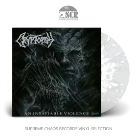 CRYPTOPSY · An Insatiable Violence | CLEAR/WHITE SPLATTER LP (Death Metal/Progressive Metal Vinyl)
