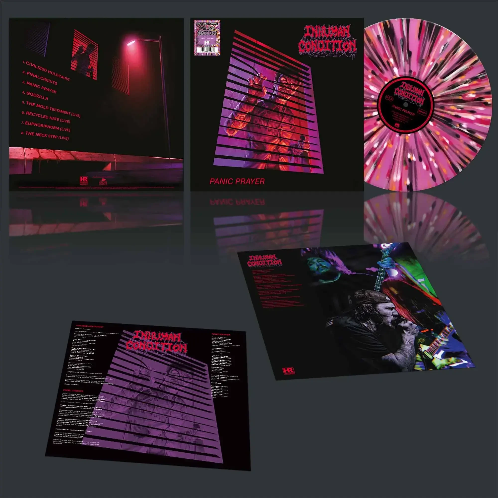 INHUMAN CONDITION · Panic Prayer | MULTI-SPLATTER LP (Death Metal/Thrash Metal Vinyl)