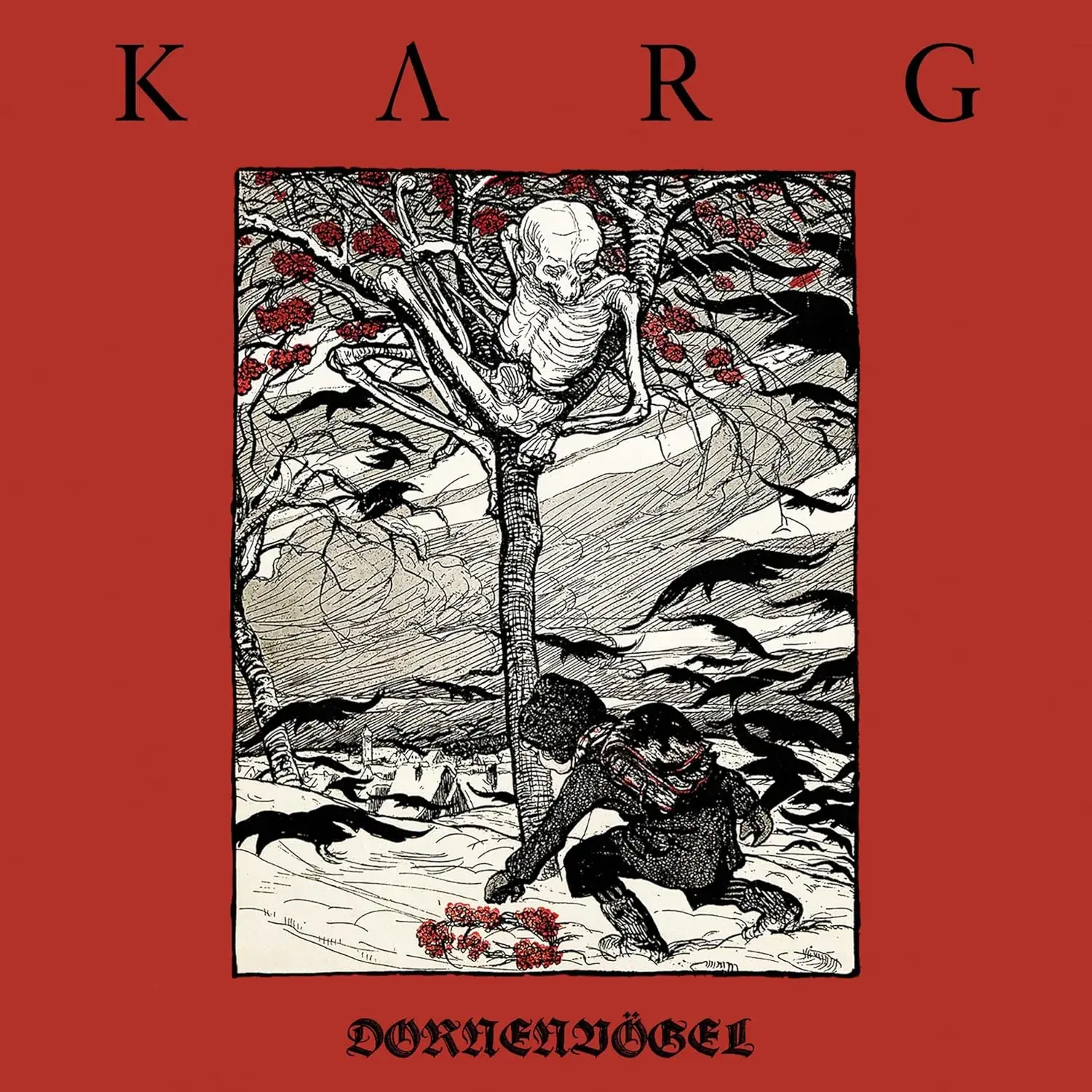 KARG · Dornenvögel | RED/BLACK 2LP (Post Metal Vinyl) · Picture 1