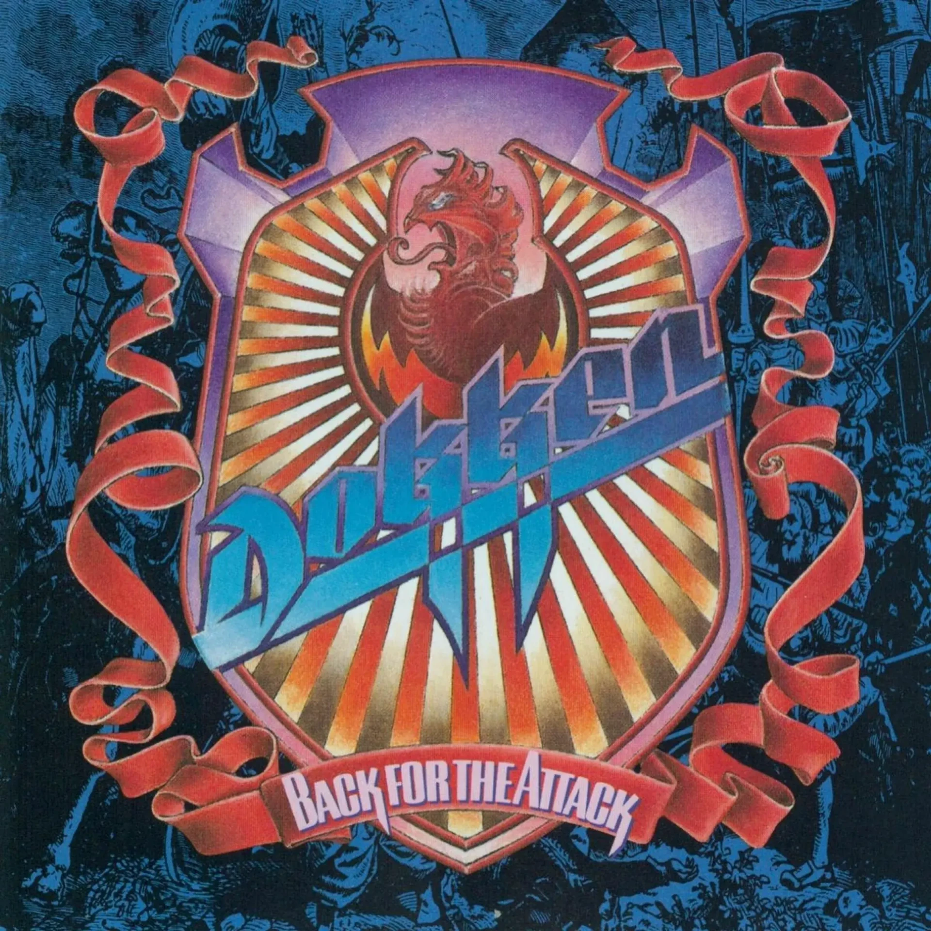 DOKKEN · Back For The Attack | MAGENTA/SKY BLUE 2LP (Hard Rock Vinyl) · Picture 1