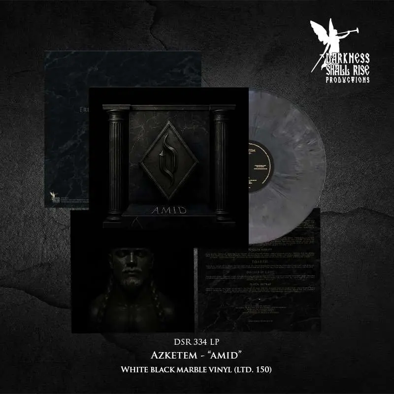 AZKETEM · AMID - All Metal Is Dead | WHITE/BLACK MARBLE LP (Black Metal Vinyl) · Picture 3