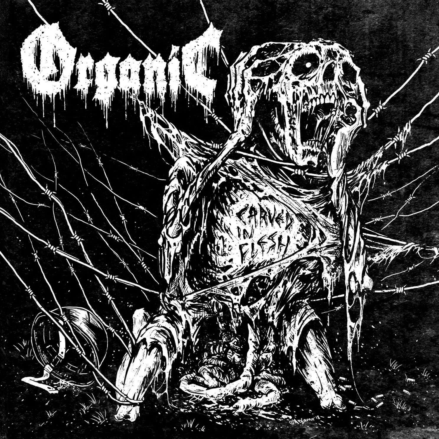 ORGANIC · Carved In Flesh | BLACK LP (Death Metal Vinyl) · Picture 1