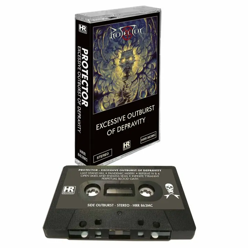 PROTECTOR · Excessive Outburst of Depravity | BLACK TAPE (Thrash Metal Tapes)