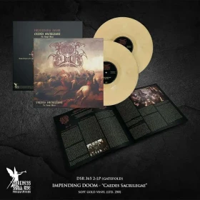 IMPENDING DOOM · Caedes Sacrilegae (The Rough Mixes) | SOFT GOLD 2LP (Black Metal/Heavy Metal/Doom Metal Vinyl) · Picture 2