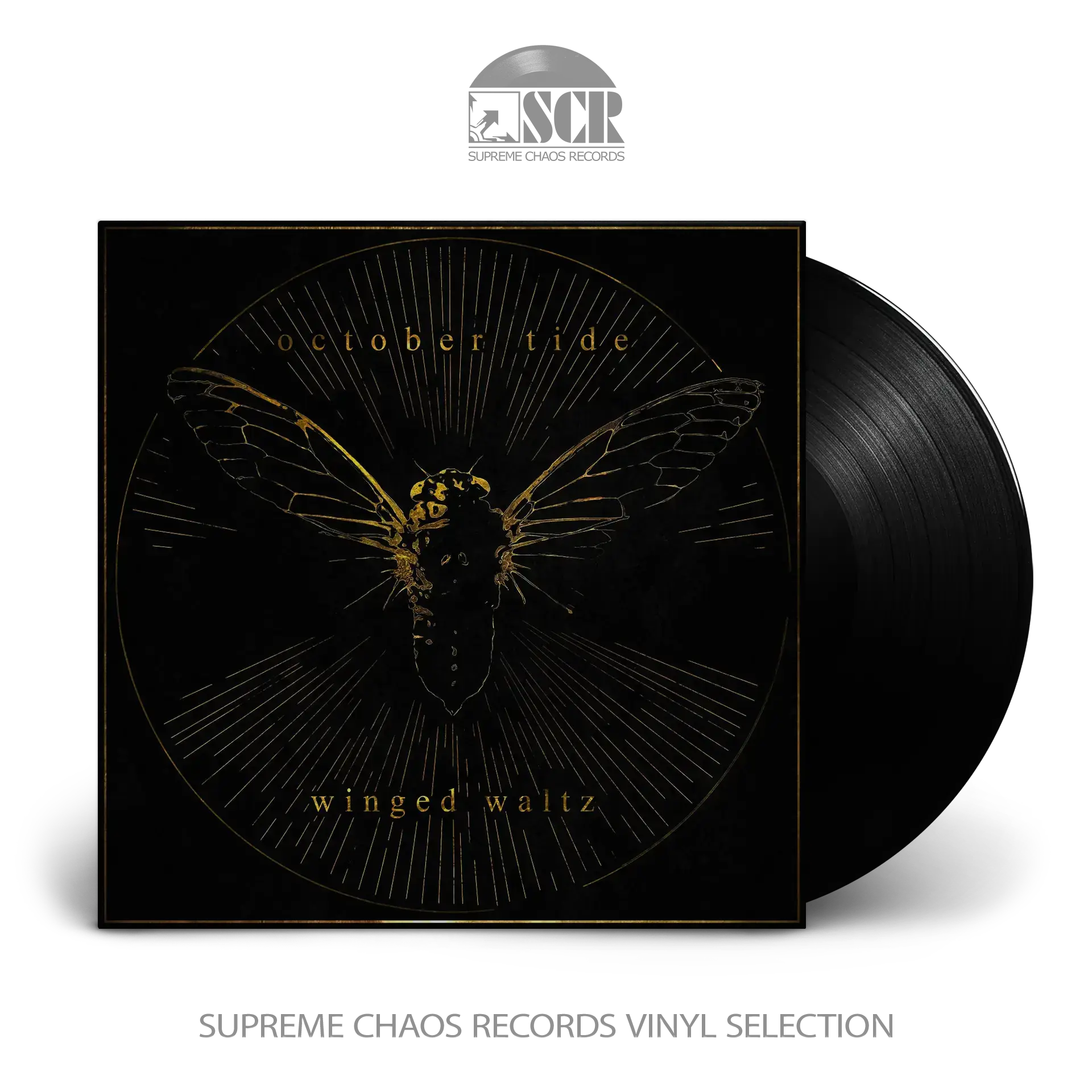 OCTOBER TIDE · Winged Waltz | BLACK LP (Death Metal Vinyl)